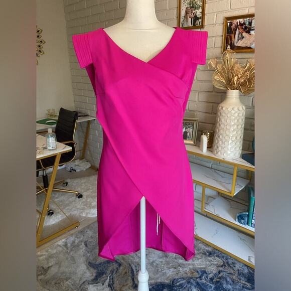 NWT John Paul Ataker New York Pink Fuschia Tunic Top Size 4 - Picture 2 of 13